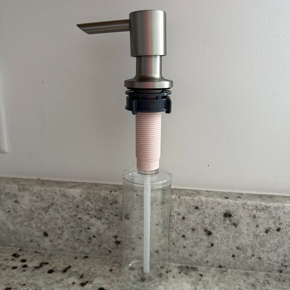 NEW Brushed Nickel Kitchen Soap Dispenser - Picture 1 of 2